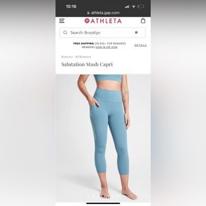 Athleta Salutation Stash Capri